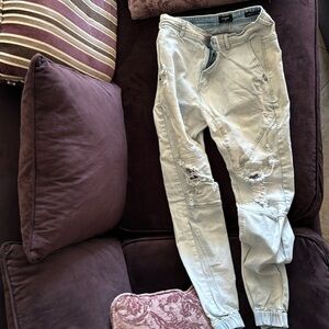 Cotton on slim denim joggers